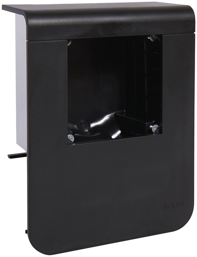 Supporto d'apparecchio Hager per SL20080 vuoto, nero