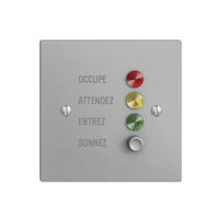 Türstation für Rufleuchte silver franz. EDIZIOdue