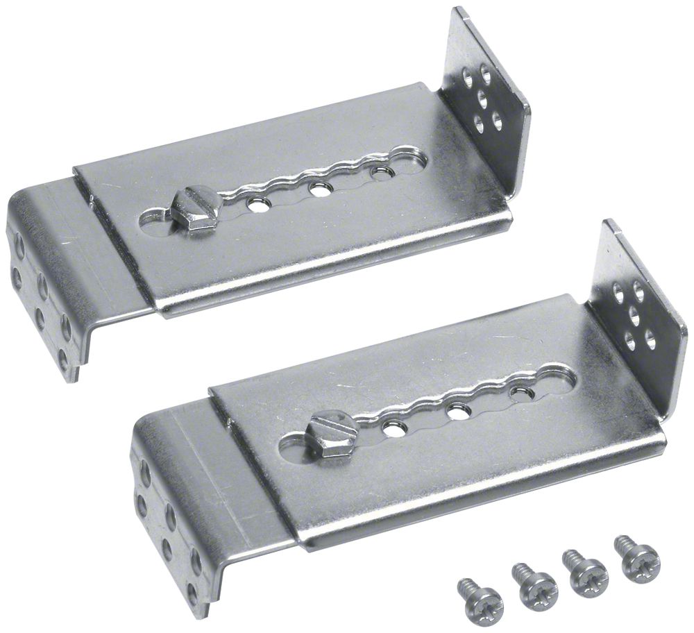 Manico di montaggio Hager univers N per guida DIN abbassamento max.145mm 2 pezzi