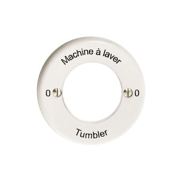 Frontset 0-Machine à laver-0-Tumbler weiss für Schlüsselsch.