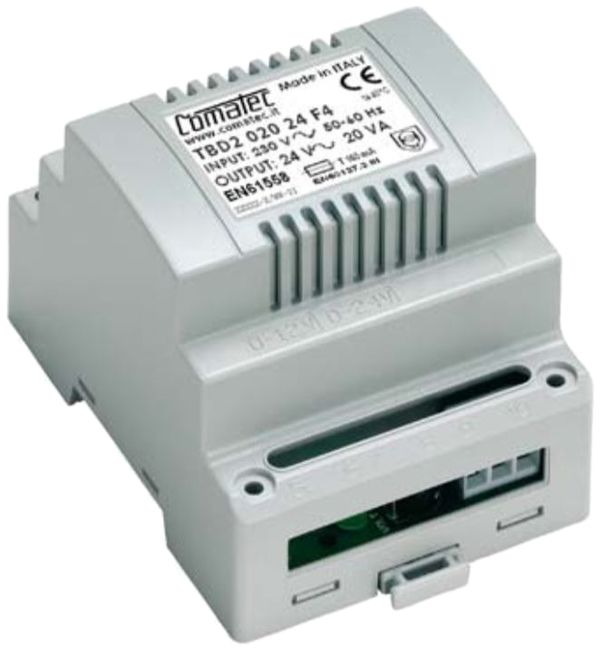 Trasformatore di isolamento AMD Comatec TBD2, IN: 230VAC, OUT: 24VAC/20VA, 4UM