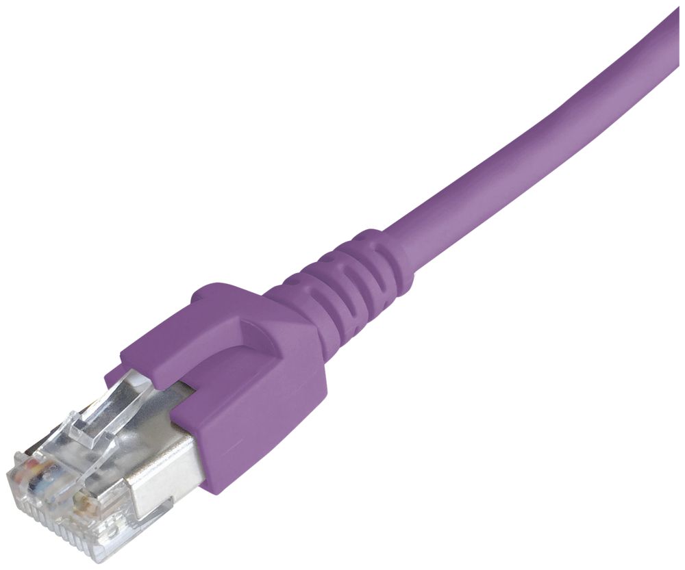Patchkabel RJ45 Dätwyler 7702 4P, Kat.6A (IEC) S/FTP LSZH, violett, 2m