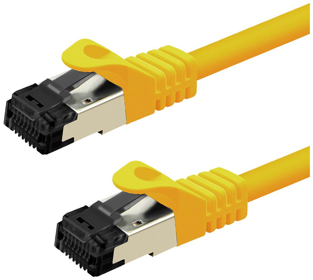 Patchkabel RJ45 VALUE CAT8.1 S/FTP AWG26 1:1 LSZH gelb 2m