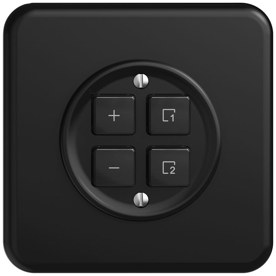 Station sec.variateur ENC STANDARDdue Wiser SNAPFIX® 1 scène 4 touches no