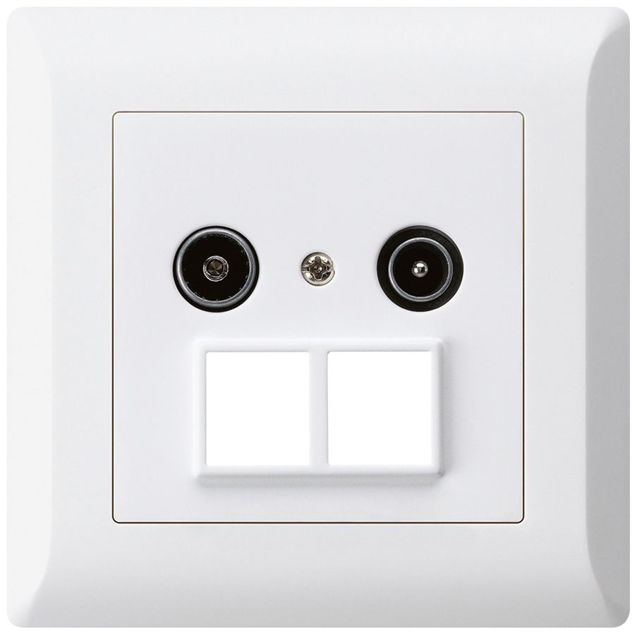 UP-Antennendose R/TV HMS kallysto.line 19dB weiss