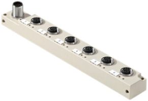 Verteiler Weidmüller SAI-6-S12 M12 L mit M12-Abgang, 6 Buchsen 4L M12