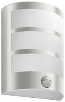 LED-Wandleuchte Python PIR 6W 2700K 600lm IP44 Edelstahl