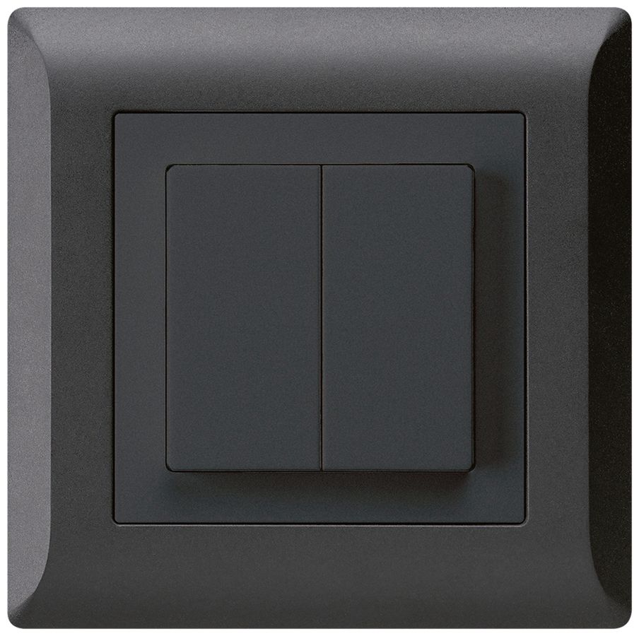 UP-Schalter kallysto.line 3/1P+AR/1 schwarz