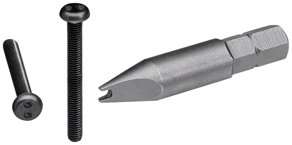 Vite anti-vandalismo Hager robusto IP55 26mm nero 100 pezzi con utensile