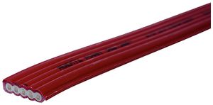 Cavo piatto Woertz Power 5×2.5 mm² senza alogeni rosso B2ca