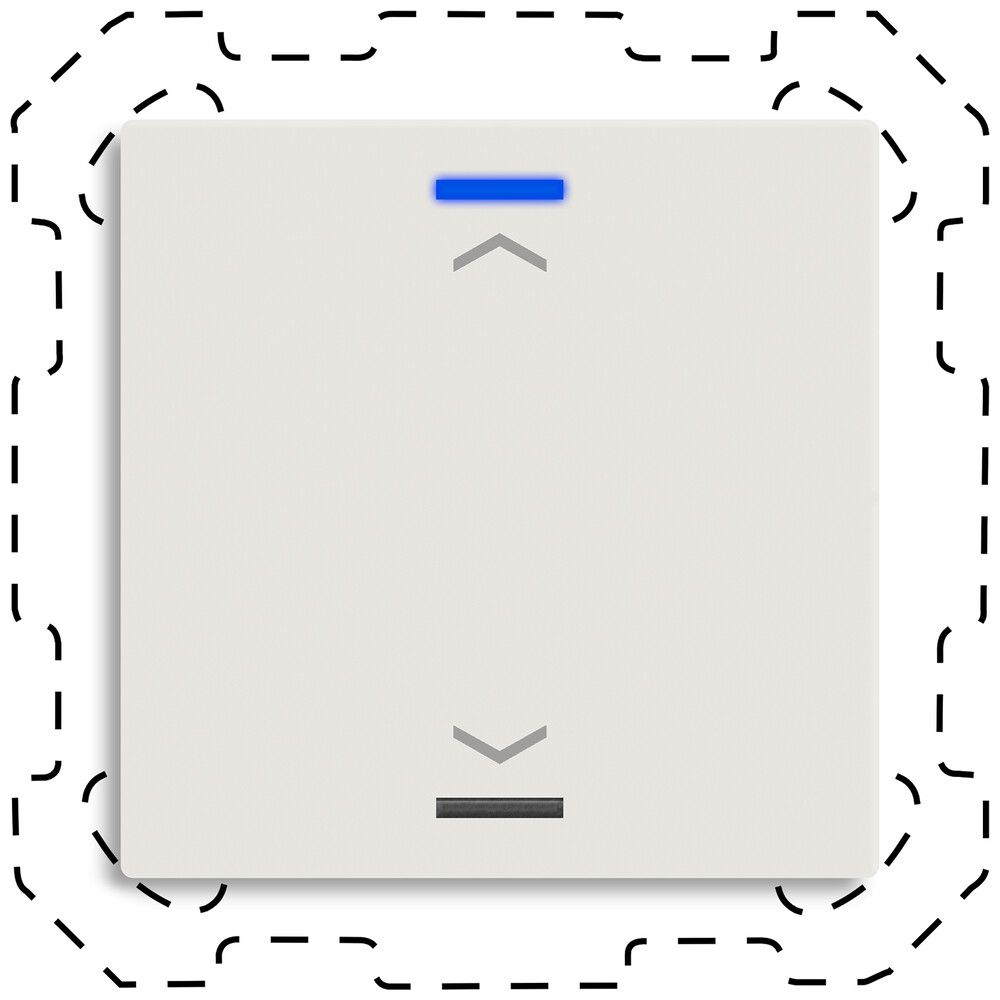 EB-Taster KNX RGBW MDT TAL-6001A11.02S 1T/2B weiss matt "Jalousie"