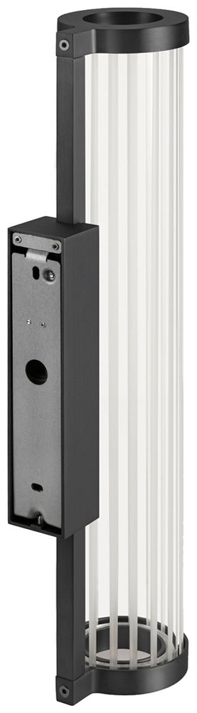 Applique LED SLV QUIMERA 8.2W 320lm 927/930 VAR Ø76×413mm noir