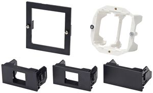 Montageadapter Cecoflex AV, Edizio/Kallysto, 2-fach, schwarz