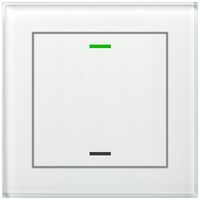 UP-Taster KNX RGBW MDT BE-GTL1TW.01 1T/2B Temp.Glas weiss "neutral"