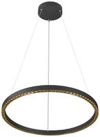 LED-Pendelleuchte SLV ONE CUBE 54W 4000lm 930 DALI direkt Ø805 schwarz