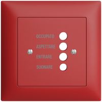 Kit frontal ENC EDIZIOdue berry 88×88 pour station de porte 1334.I