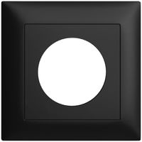 Kit frontal ENC EDIZIOdue noir 88×88mm avec alésage 43mm