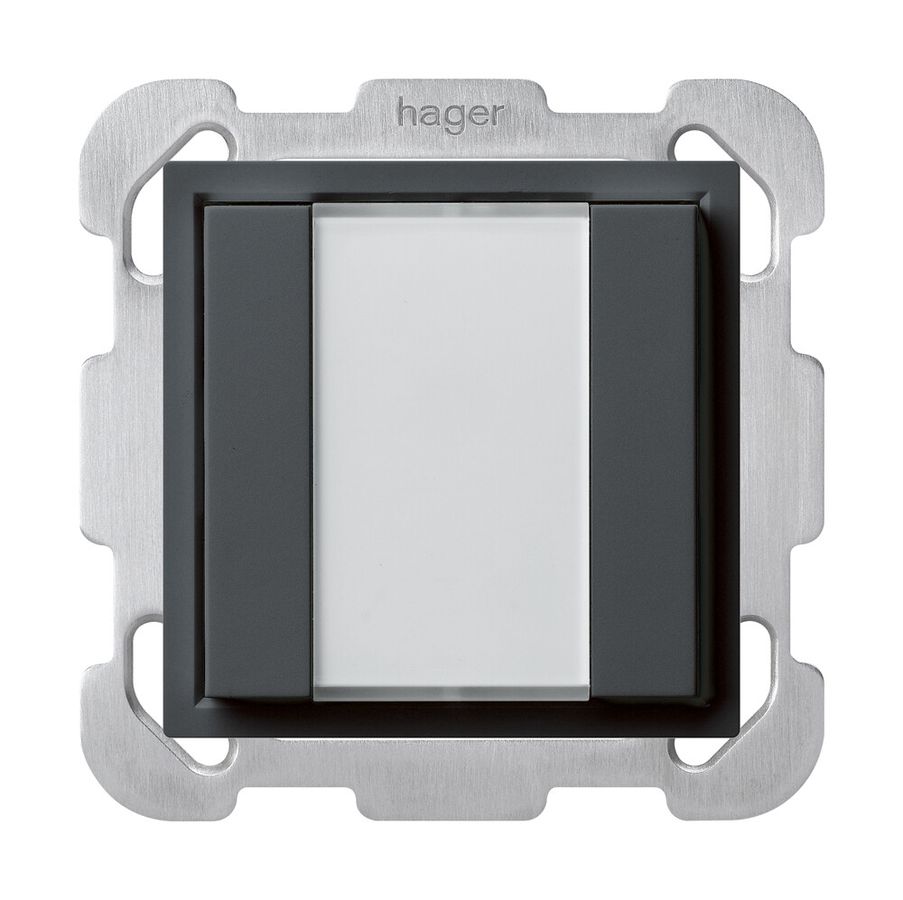 Pulsante universale INC 2×kallysto B con LED antracite