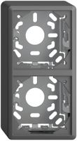 Kappe mit Grundplatte 2×54mm dunkelgrau für Kombination FX vertikal/horizontal