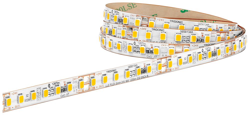 LED-Lichtband Tridonic LLE FLEX SNC4 21.6…26.4V 5.2W/m 631lm/m 3000K 5m