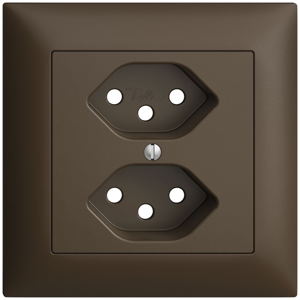 Frontset coffee 88×88mm 2×T13 EDIZIOdue