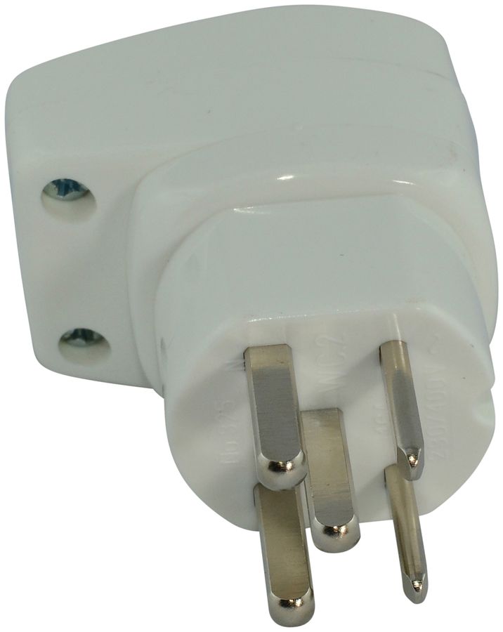Stecker Warob T25L Einführung vertikal weiss