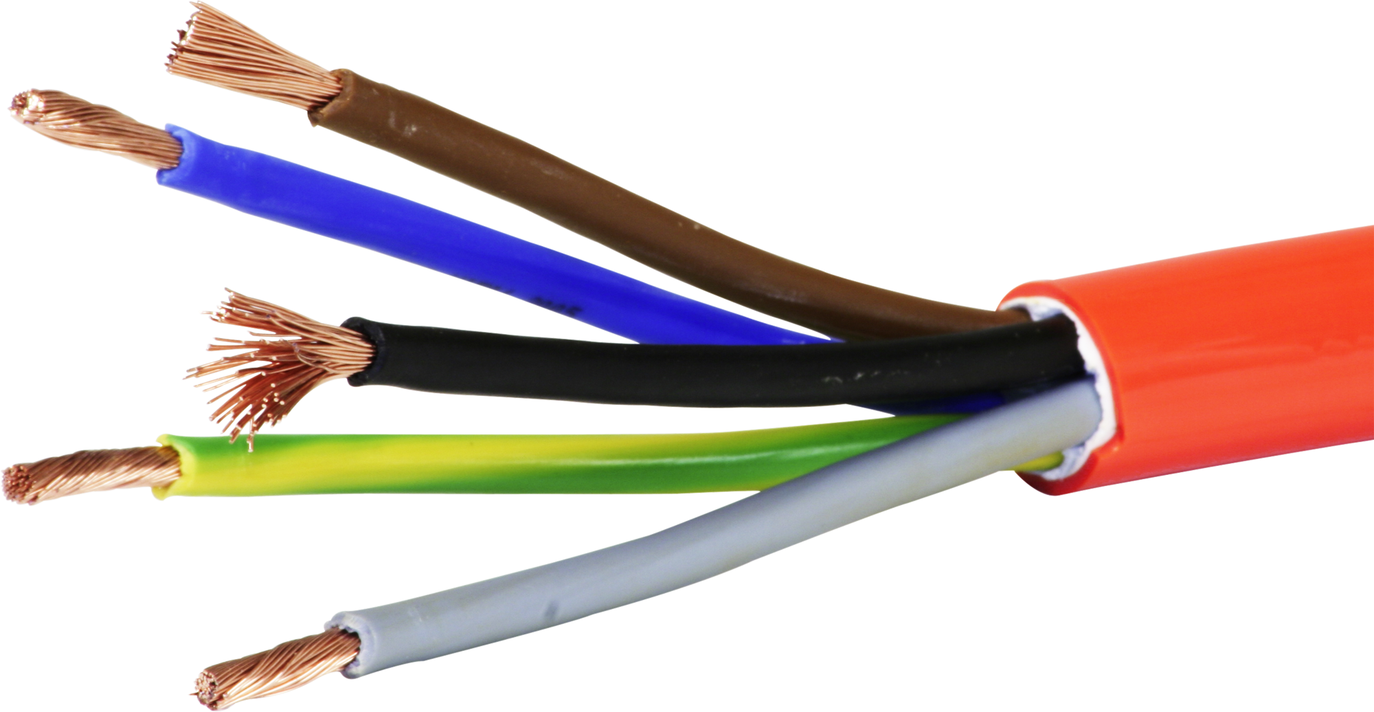 Cavo PUR-PUR 5×6mm² 3LNPE arancione Fca