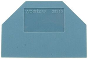 Abschlusswand DIN35 grau zu 38300