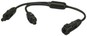 Distributeur-Y PV PX SUNCLIX 1×fiche -, 2×prise +, 6mm² 35A, 0.12m