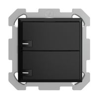 UP-Taster KNX 2-fach EDIZIOdue schwarz RGB mit LED