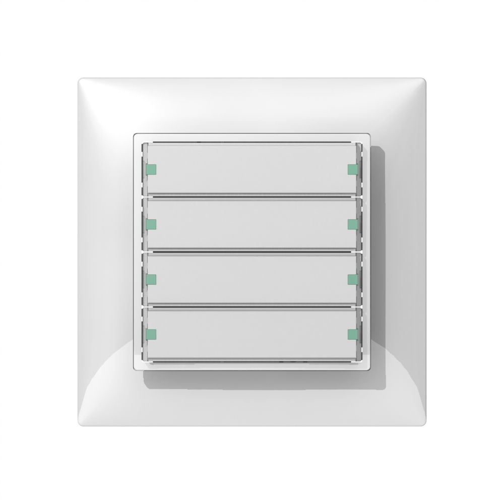 UP-Tastsensor ABB SIDUS KNX Typ-B 4/8, weiss glänzend