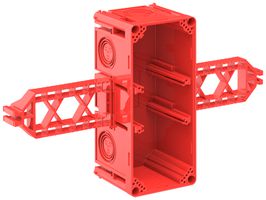 NUP-Einlasskasten CRALLO-FLY 178×302×73mm 2×1 halogenfrei rot