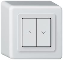 AP-KNX-Storentaster Hager BA basico Q 2-fach 88×88mm weiss