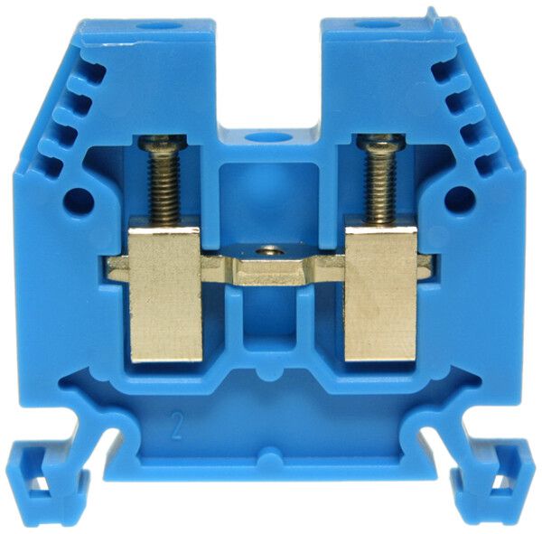 Morsetto di passaggio componibile WZ Ex 2.5…6mm² 41A 1000V vite 2×1 DIN 35mm bl