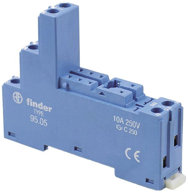 Relaissockel FINDER 95.05SMA Hutschiene TH35 Schraubanschluss 8P