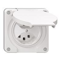 Steckdose NEVO N.CO, 2×T23, IP21, weiss