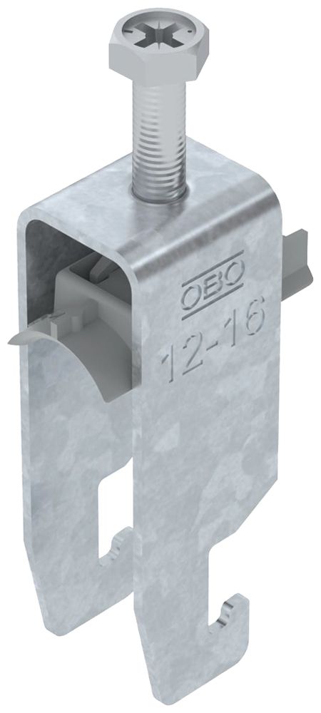 Fixation rapide BET 2056 pied à U mat.synthétique 12…16mm 2×câble acier Zn-ch-im