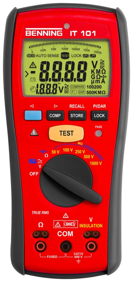 Verificatore d'isolamento Benning IT 101 600VUC 200mA 0.05MΩ…20000MΩ