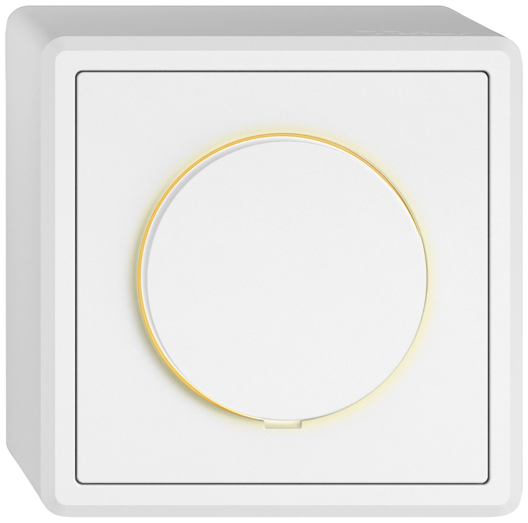 AP-Dimmer EDIZIO.liv SNAPFIX® bel.gb Phasenanschnitt 40…600W/40…600VA ws