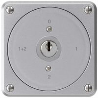 UP-Schlüsselschalter robusto ohne Klappdeckel 1/1P aluminium