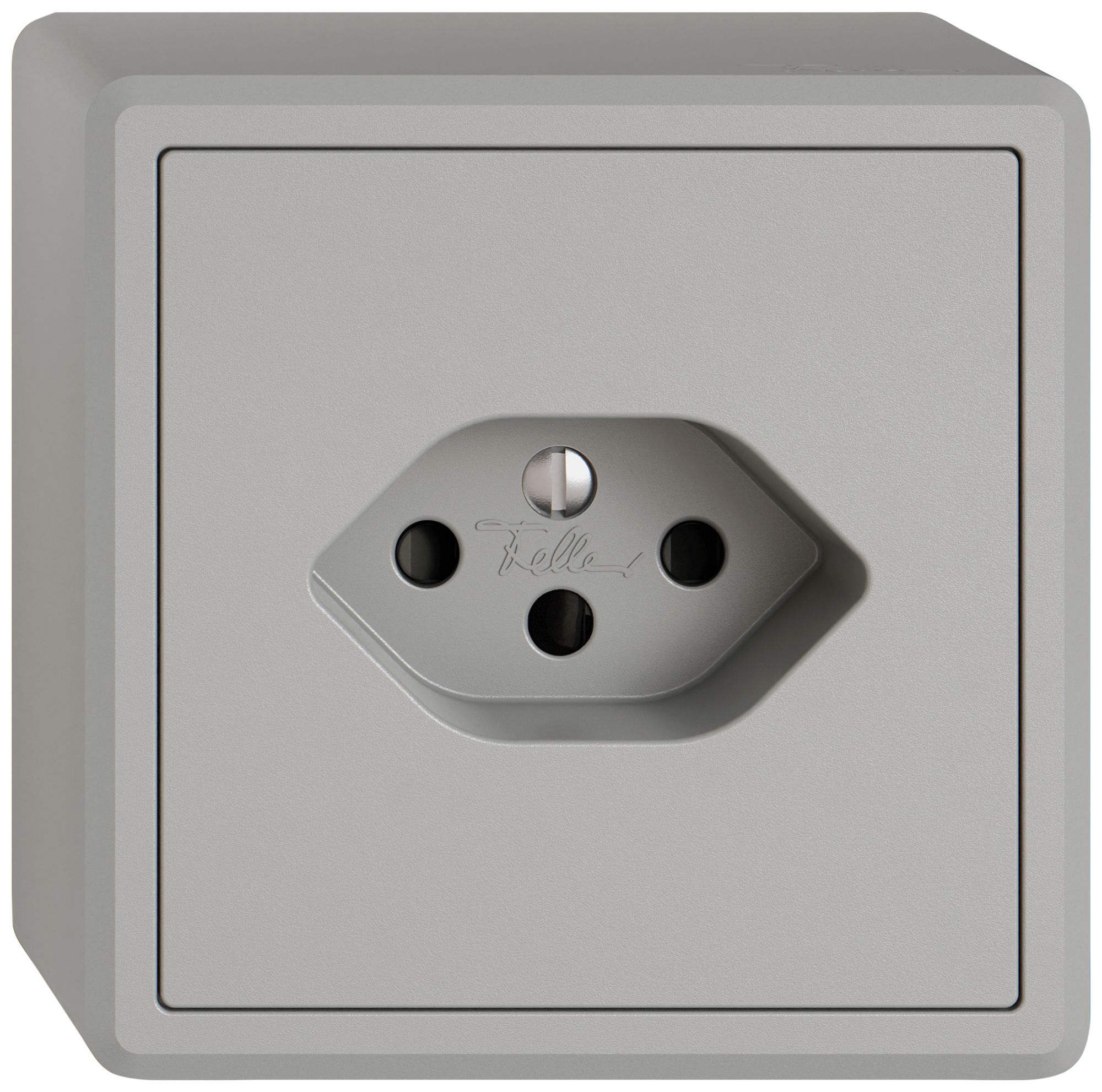 Prise AP EDIZIO.liv SNAPFIX® 1×T13 avec shutter grc