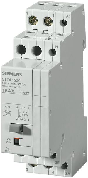 Interruttore a distanza Siemens SENTRON 5TT4 230VAC, 2Ch 16A comando centrale