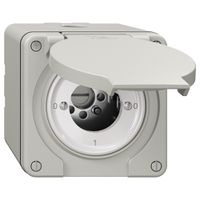 NAP-Drehschalter NEVO, 0/1L, ohne Zylinder, KS, 0-1-0-1, lichtgrau