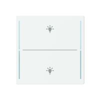 Tasterabdeckung ABB SIDUS touch 2-fach "Taster-Beleuchtung" weiss