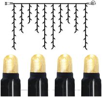 Lichterkette System LED Extra, 2×1m, schwarz, 8W, 100 LED, warmweiss
