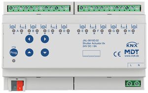 Actionneur de jalousie KNX AMD MDT JAL-0810D.02 8-can 8A 180W 24VDC 8UM