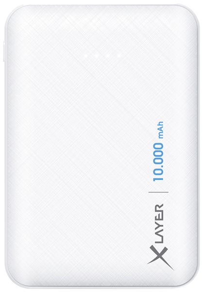 Powerbank XLayer Micro 10000mAh 2×USB-A ≤2.1A 91×64×22.5mm 200g weiss