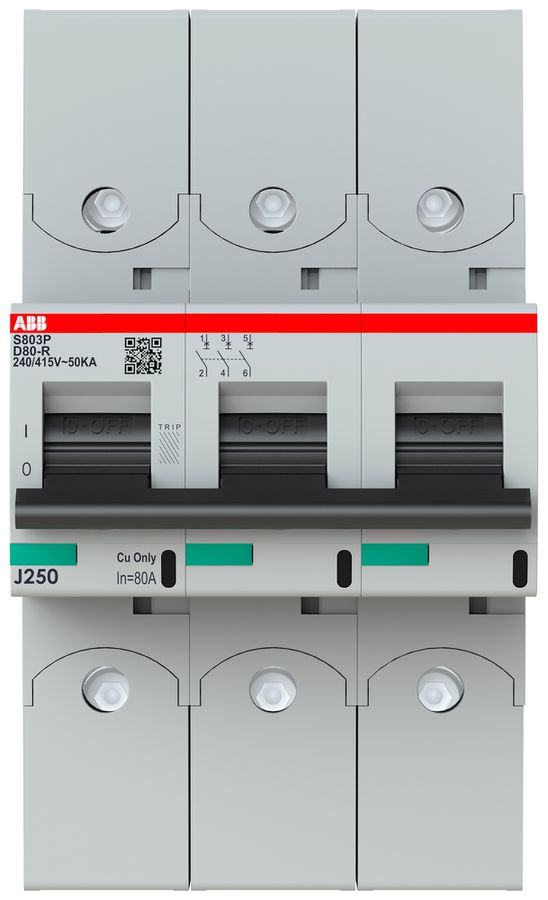 Disgiuntore ABB S803P-D80-R 3P 400V D-80A 50kA 4.5UM
