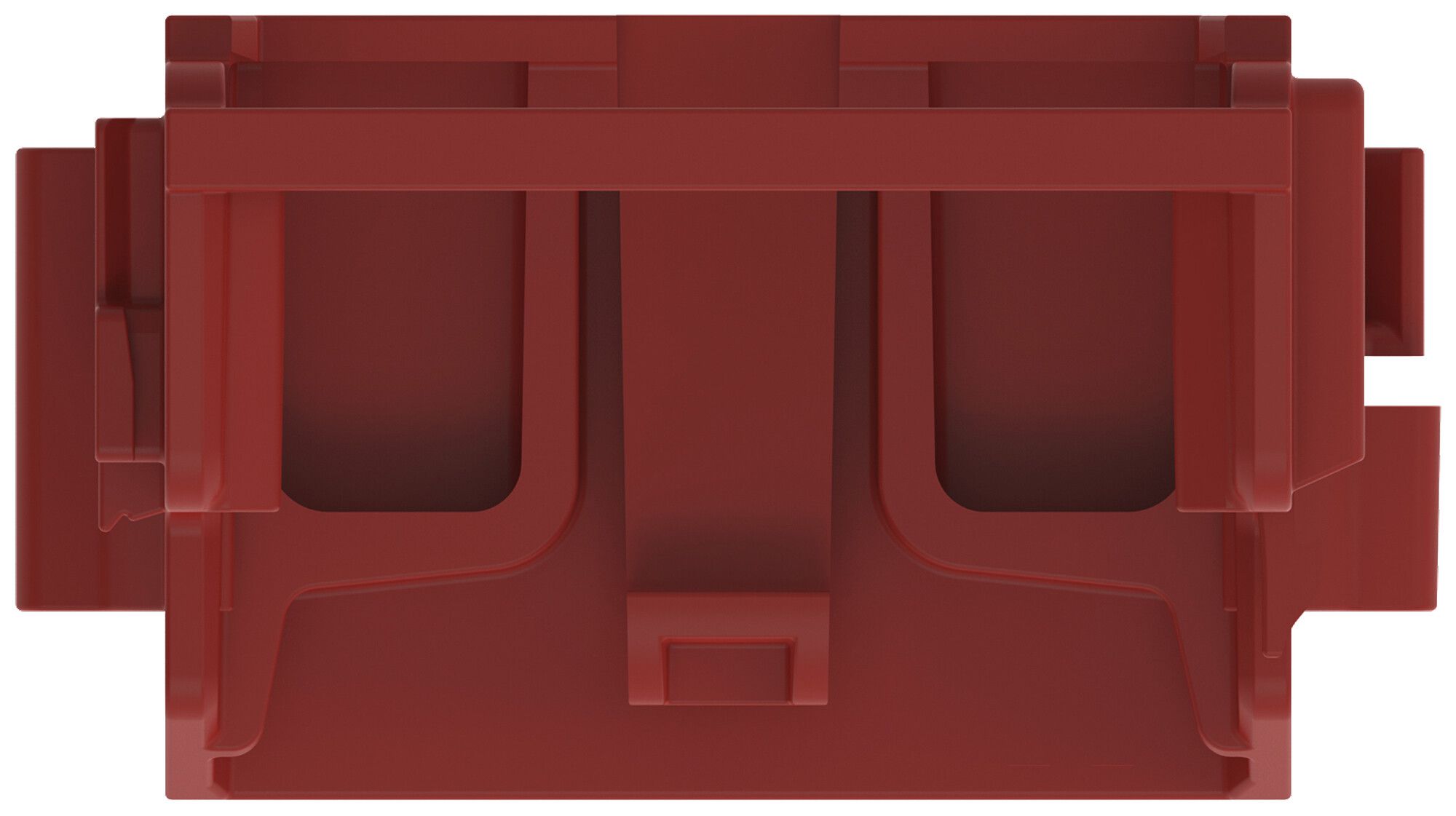 Befestigungsadapter WAGO 221 ohne Zugentlastung 10L×4mm² TH35 rot