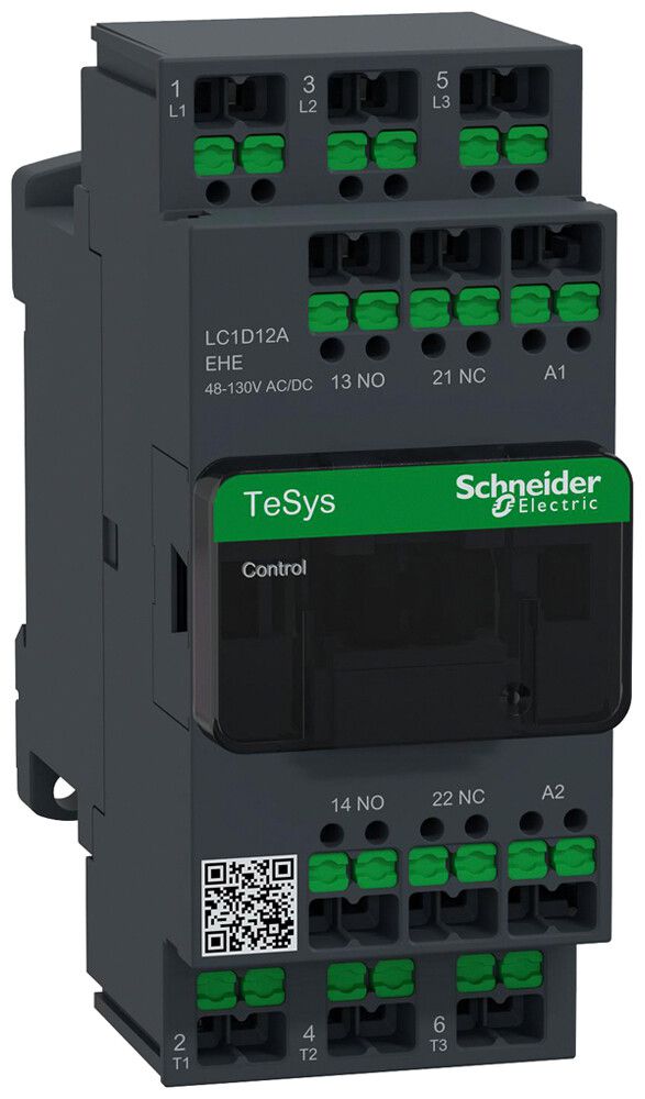 Leistungsschütz TeSys DECA 48…130VAC/DC 3NO 25A 12A 440V 1NO 1NC